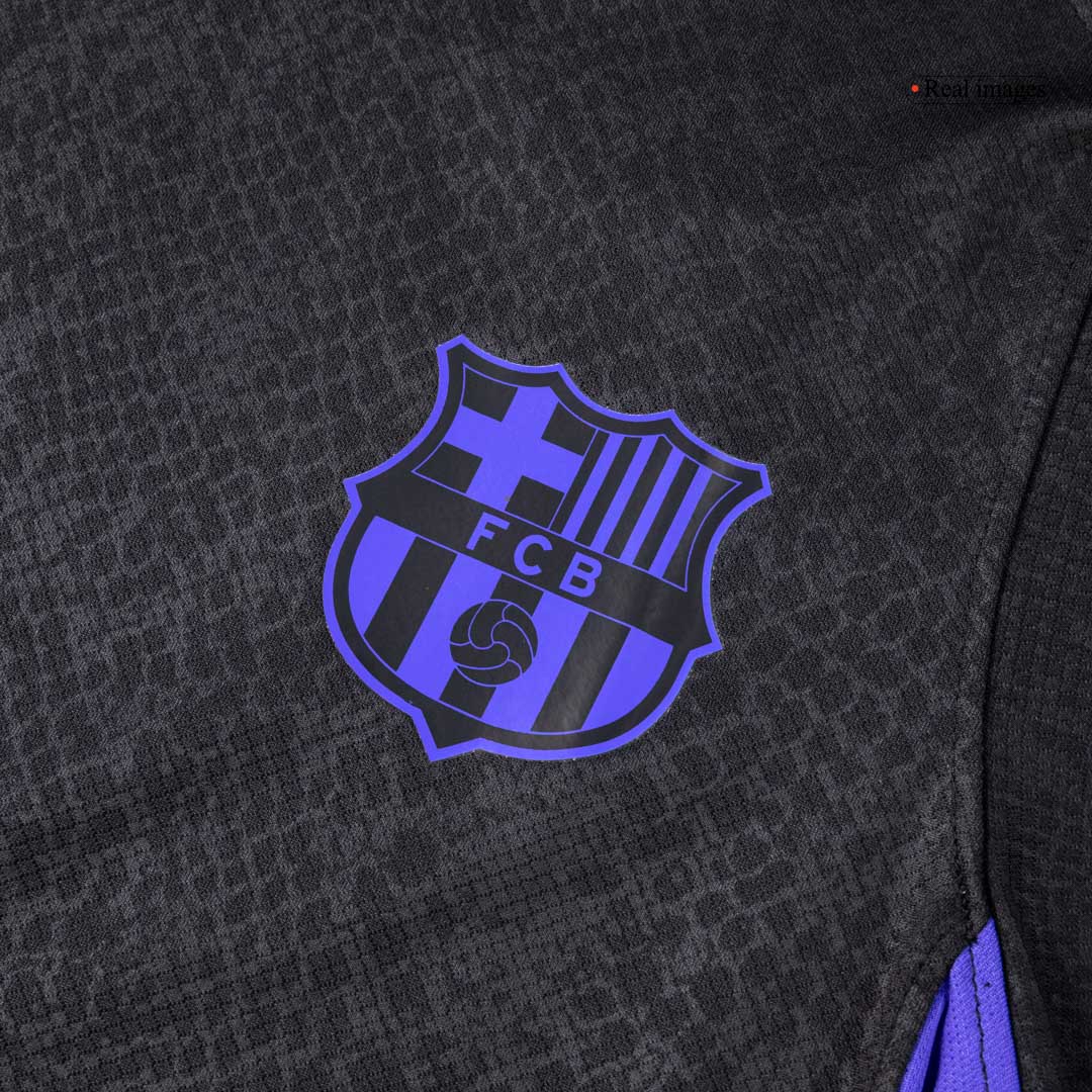 Koszulka piłkarska FC Barcelona 2025/26 przedmeczowa czarna - Kibula
