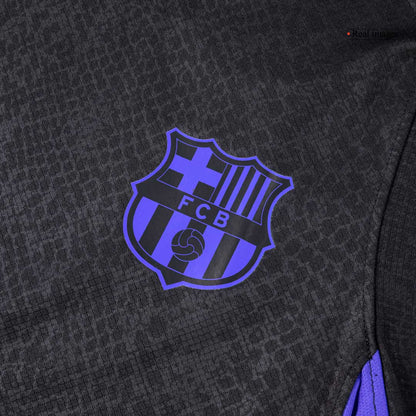 Koszulka piłkarska FC Barcelona 2025/26 przedmeczowa czarna - Kibula