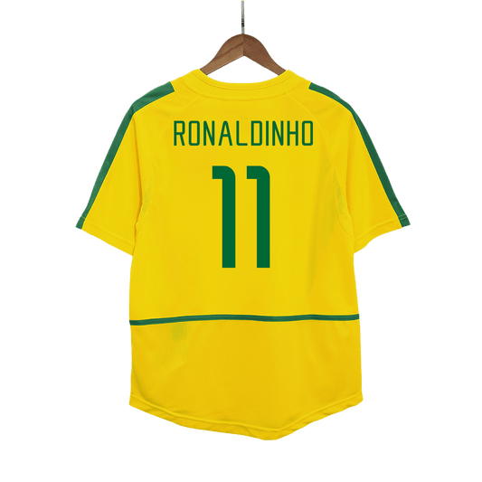 Koszulka piłkarska retro Brazylia 2002/03 domowa RONALDINHO #11