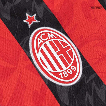 Koszulka piłkarska z długim rękawem AC Milan 2025/26 domowa - Kibula
