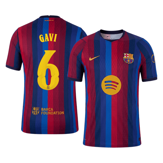 Koszulka piłkarska w wersji zawodniczej FC Barcelona UCL 2026/27 domowa GAVI #6