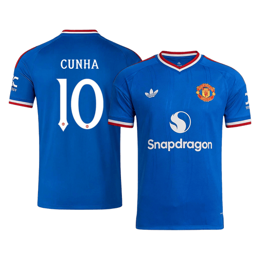 Koszulka piłkarska Manchester United UCL 2026/27 wyjazdowa CUNHA #10