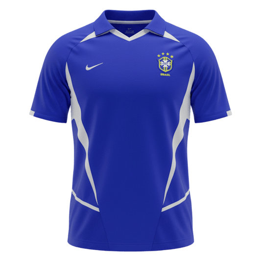 Koszulka piłkarska retro Brazylia 2002 wyjazdowa