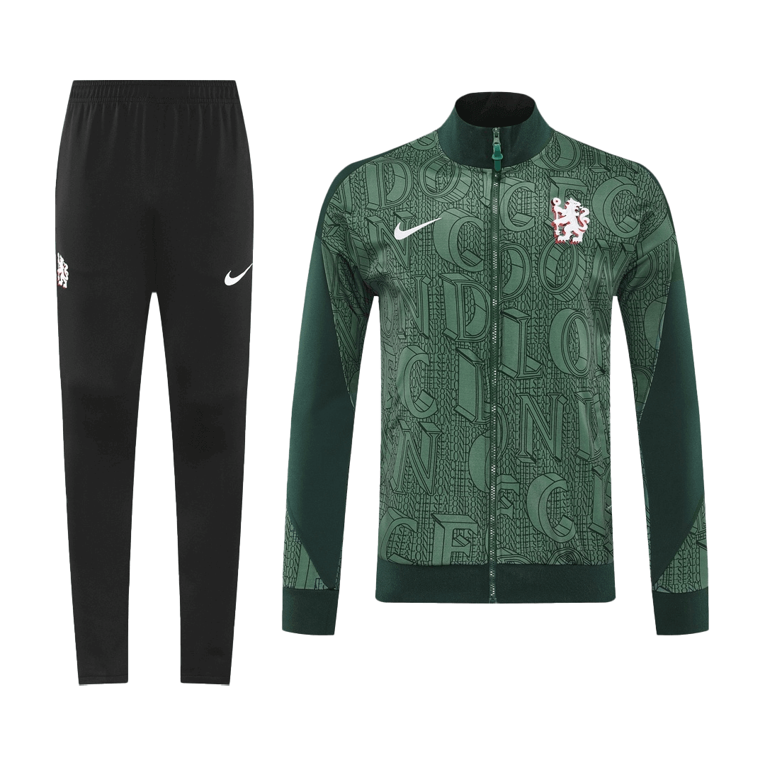 Męski dres treningowy Chelsea 2025/26 zielony - Kibula