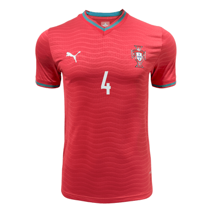 Koszulka piłkarska w wersji zawodniczej Portugalia Mundial 2026 domowa RÚBEN DIAS #4