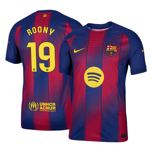 Koszulka piłkarska w wersji zawodniczej FC Barcelona 2025/26 domowa ROONY #19 - Kibula