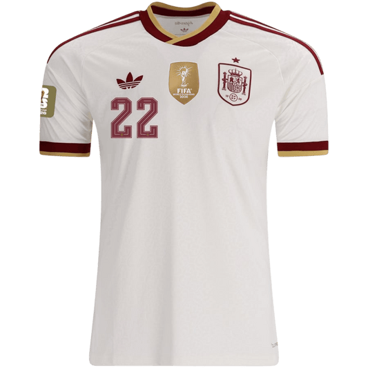 Koszulka piłkarska Hiszpania Mundial 2026 wyjazdowa Champion Edition CUBARSÍ #22