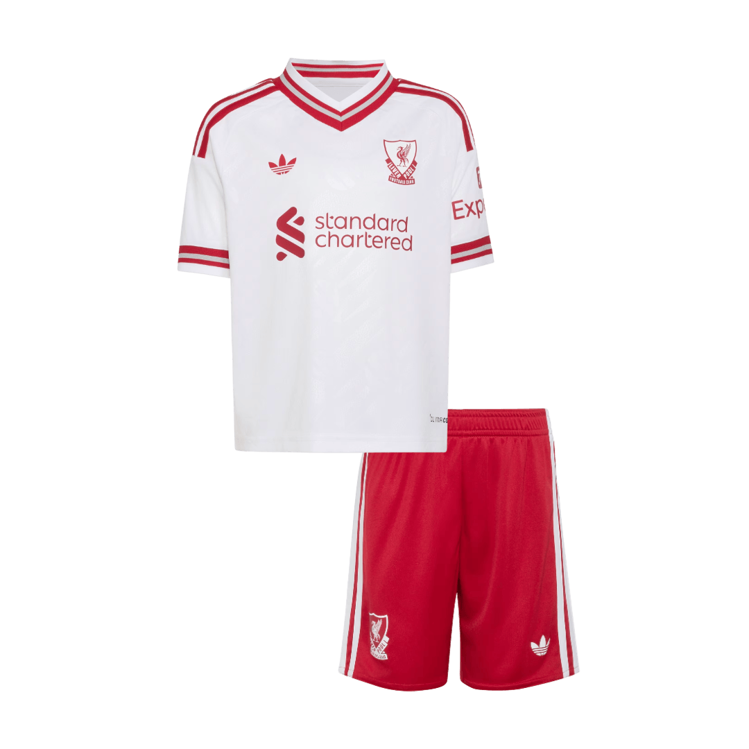 Dziecięcy zestaw piłkarski Liverpool 2026/27 wyjazdowa