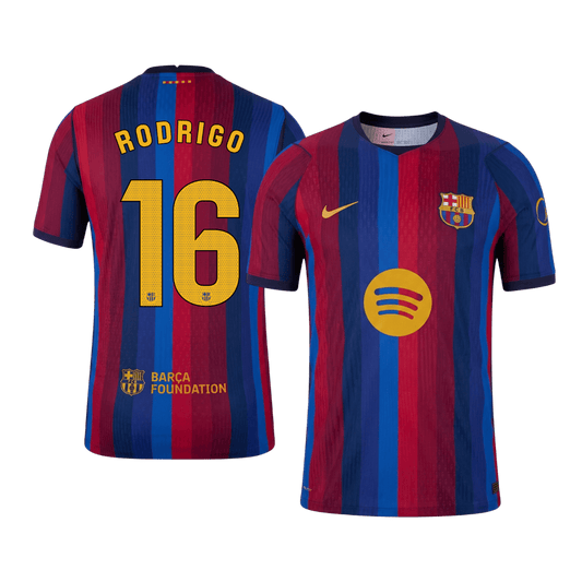 Koszulka piłkarska w wersji zawodniczej FC Barcelona 2026/27 domowa RODRIGO #16