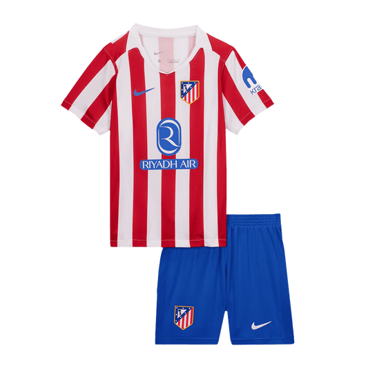 Dziecięcy zestaw piłkarski Atlético Madryt 2025/26 domowy