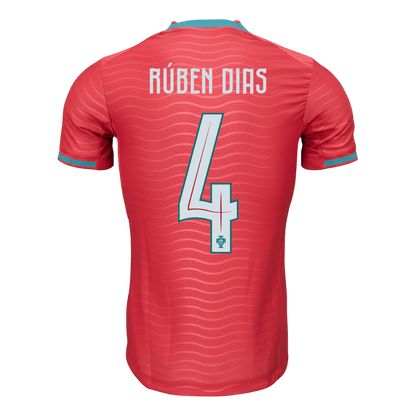Koszulka piłkarska w wersji zawodniczej Portugalia Mundial 2026 domowa RÚBEN DIAS #4