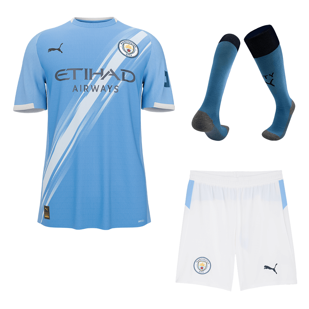 Męski pełny zestaw piłkarski Manchester City 2025/26 domowy