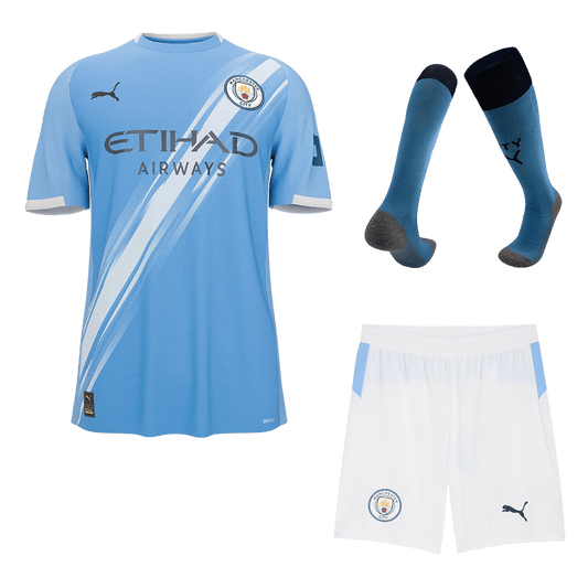 Męski pełny zestaw piłkarski Manchester City 2025/26 domowy