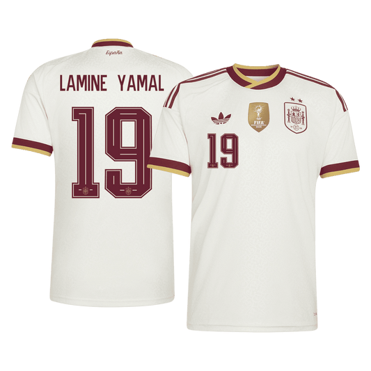 Koszulka piłkarska Hiszpania Mundial 2026 wyjazdowa Champion Edition LAMINE YAMAL #19