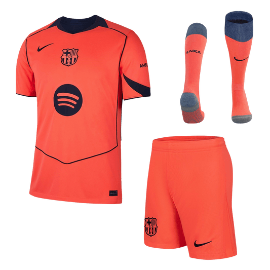 Męski pełny zestaw piłkarski FC Barcelona 2025/26 trzeci - Kibula