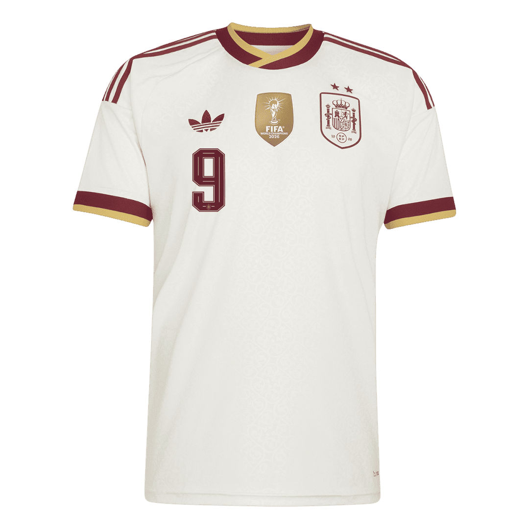 Koszulka piłkarska Hiszpania Mundial 2026 wyjazdowa Champion Edition GAVI #9