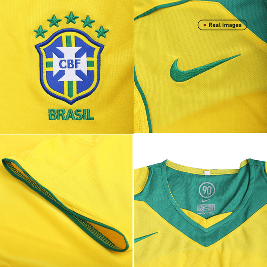Koszulka piłkarska retro Brazylia 2004 domowa