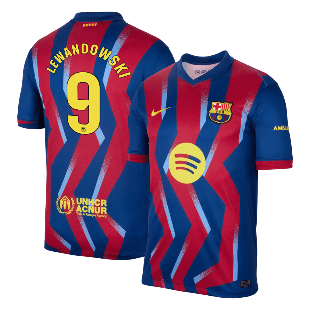 Koszulka piłkarska FC Barcelona 2025/26 czwarta LEWANDOWSKI #9 - Kibula