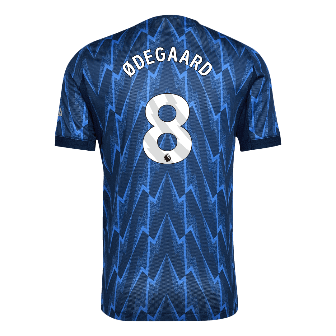 Koszulka piłkarska w wersji zawodniczej Arsenal 2025/26 wyjazdowa ØDEGAARD #8 - Kibula