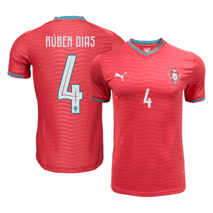 Koszulka piłkarska w wersji zawodniczej Portugalia Mundial 2026 domowa RÚBEN DIAS #4