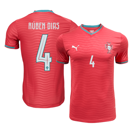 Koszulka piłkarska w wersji zawodniczej Portugalia Mundial 2026 domowa RÚBEN DIAS #4