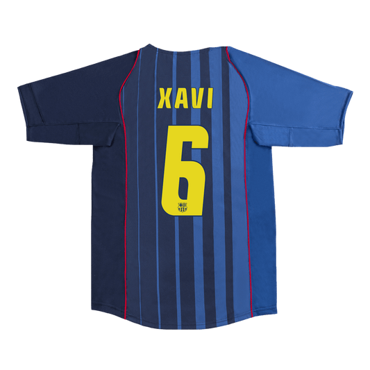 Koszulka piłkarska retro FC Barcelona 2004/05 wyjazdowa XAVI #6 - Kibula