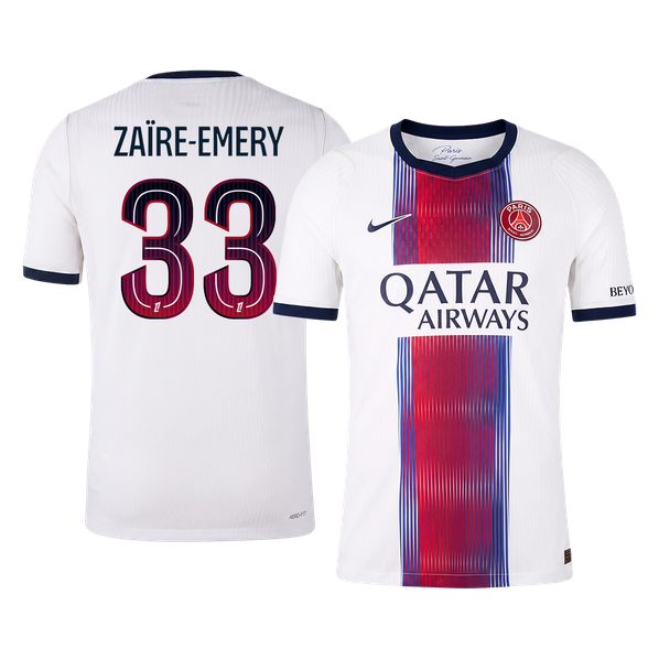 Koszulka piłkarska w wersji zawodniczej PSG 2026/27 wyjazdowa ZAÏRE-EMERY #33