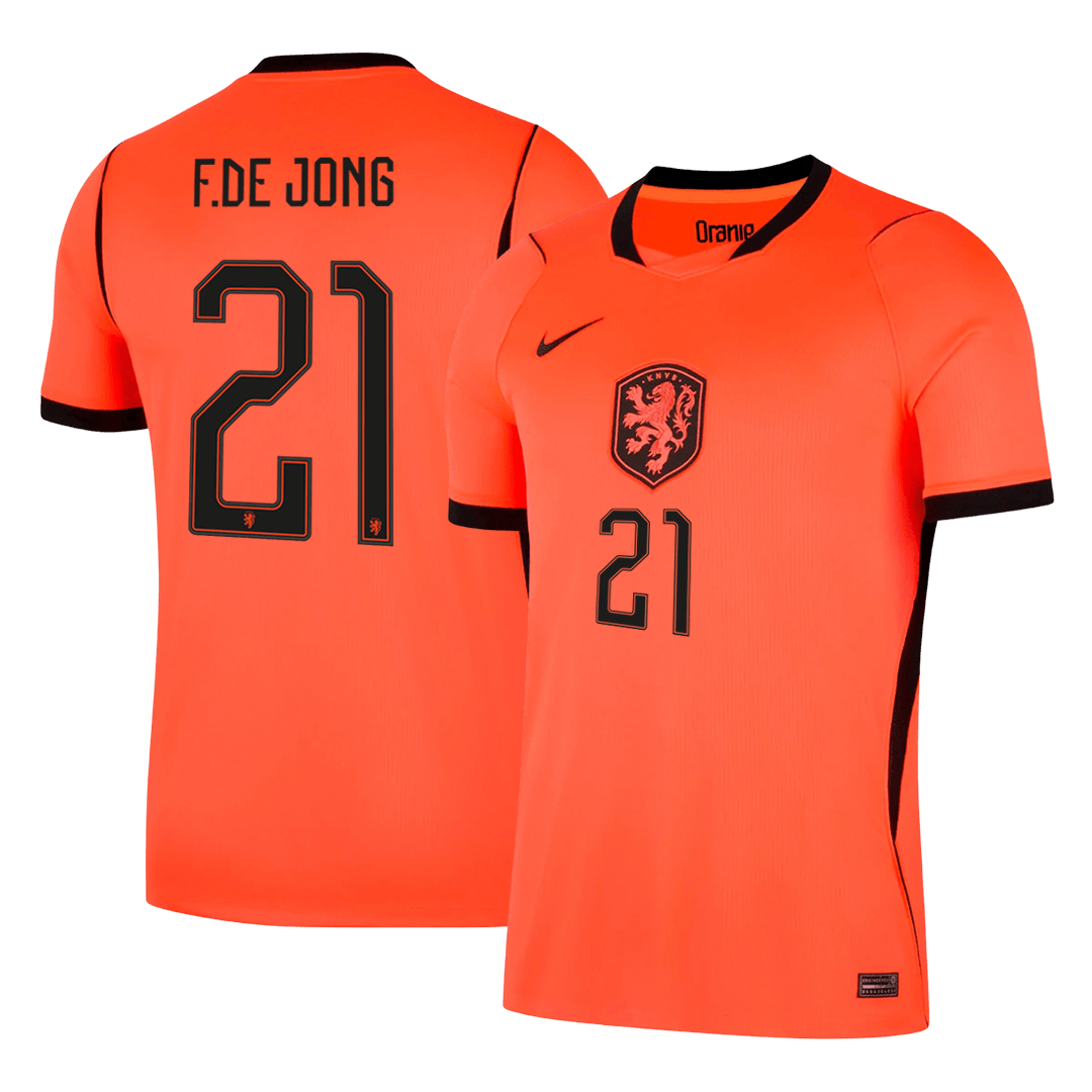 Koszulka piłkarska Holandia Mundial 2026 domowa F.DE JONG #21