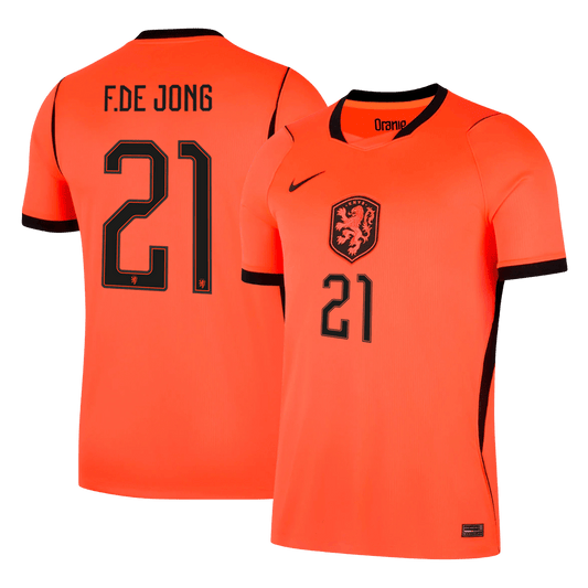 Koszulka piłkarska Holandia Mundial 2026 domowa F.DE JONG #21