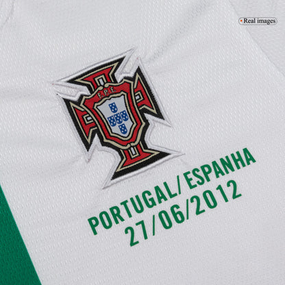 Koszulka piłkarska retro z długim rękawem Portugalia 2012 wyjazdowa