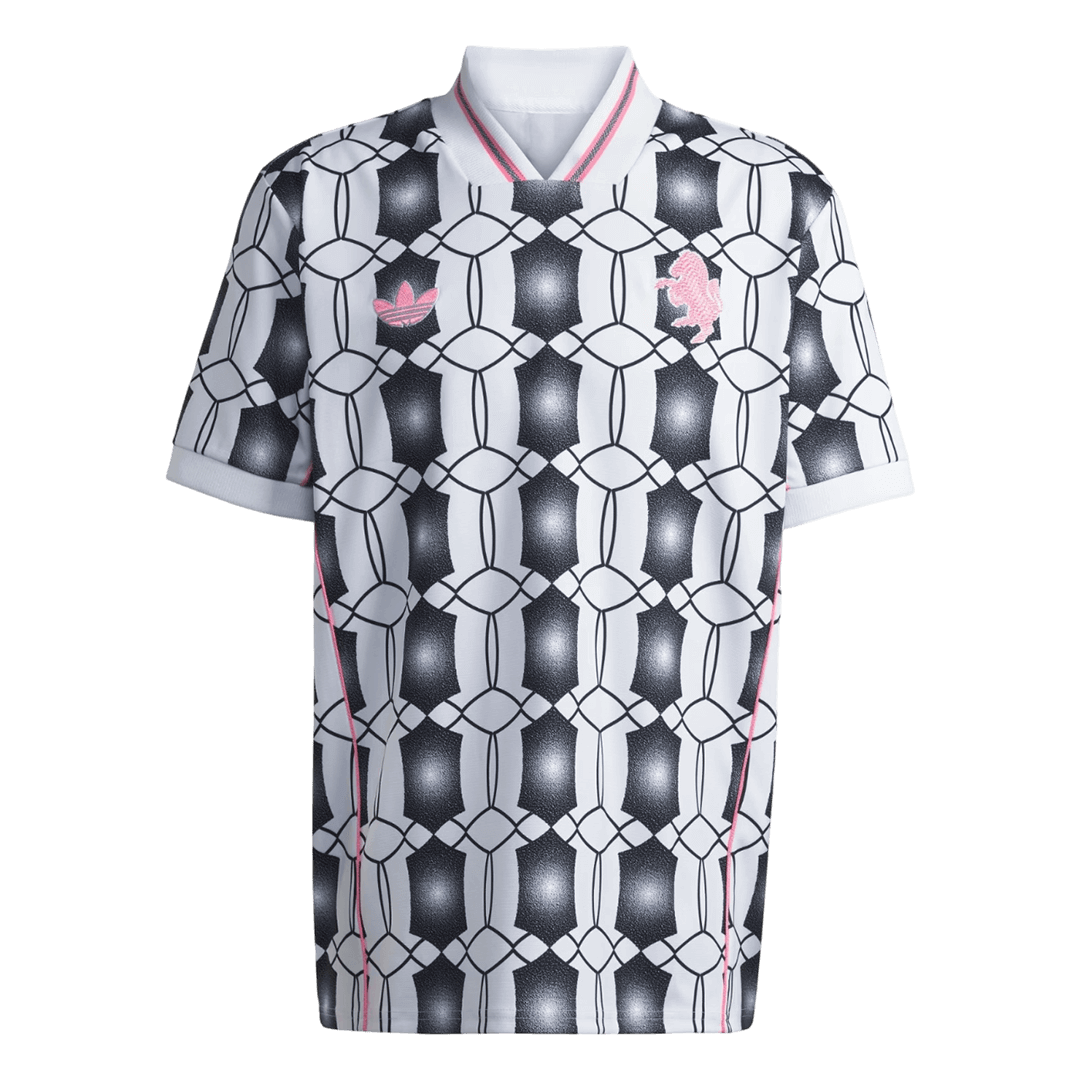 Koszulka piłkarska Juventus 2025/26 czarno-biała - Kibula