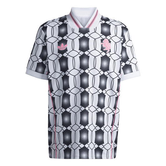 Koszulka piłkarska Juventus 2025/26 czarno-biała - Kibula