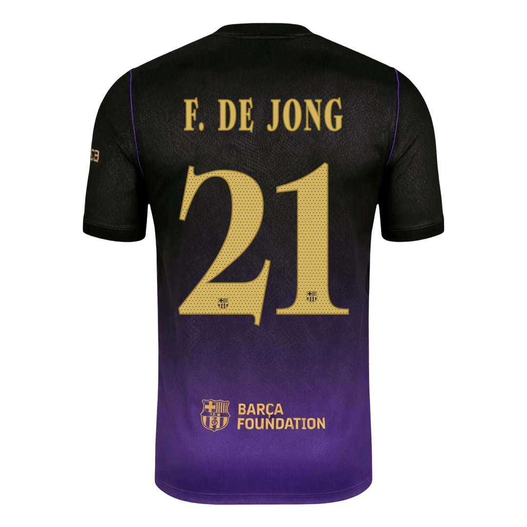 Koszulka piłkarska FC Barcelona UCL 2026/27 wyjazdowa F. DE JONG #21
