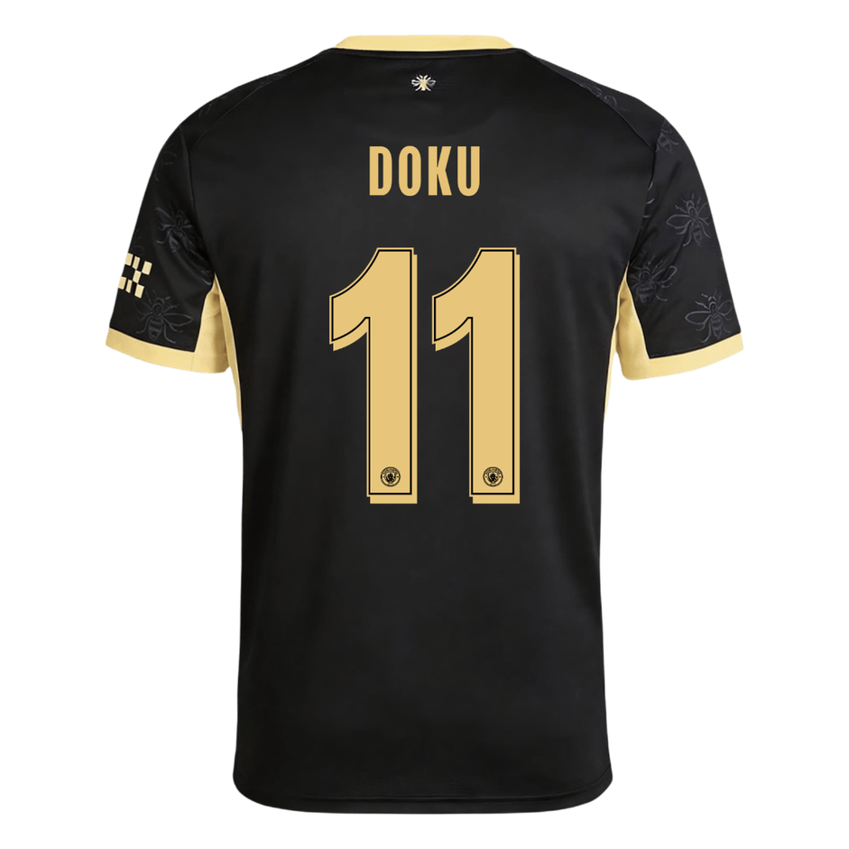 Koszulka piłkarska Manchester City UCL 2026/27 wyjazdowa DOKU #11