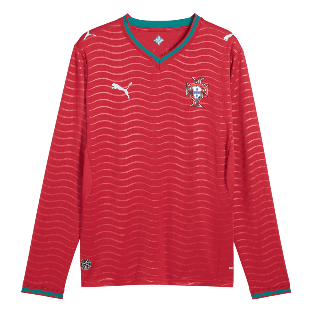 Koszulka piłkarska z długim rękawem Portugalia Mundial 2026 domowa
