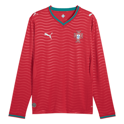 Koszulka piłkarska z długim rękawem Portugalia Mundial 2026 domowa