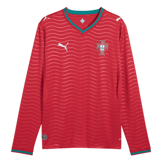 Koszulka piłkarska z długim rękawem Portugalia Mundial 2026 domowa