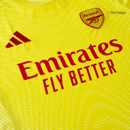 Koszulka piłkarska bramkarska Arsenal 2025/26 żółta - Kibula