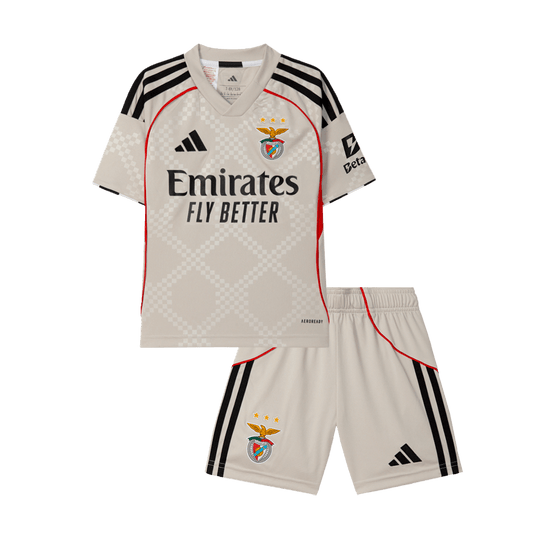 Dziecięcy zestaw piłkarski Benfica 2025/26 wyjazdowy
