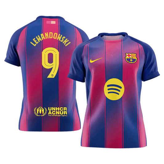 Koszulka piłkarska FC Barcelona UCL 2025/26 domowa LEWANDOWSKI #9