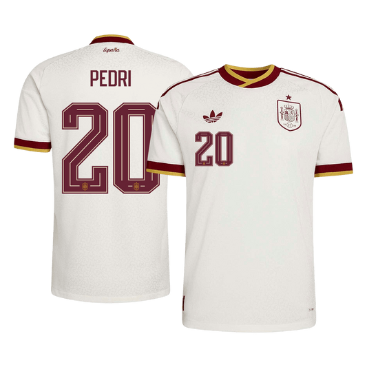 Koszulka piłkarska w wersji zawodniczej Hiszpania Mundial 2026 wyjazdowa PEDRI #20