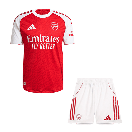 Męski zestaw piłkarski w wersji zawodniczej Arsenal 2025/26 domowy - Kibula