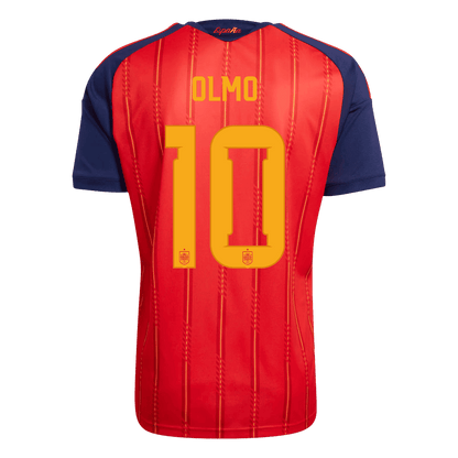 Koszulka piłkarska Hiszpania Mundial 2026 domowa Champion Edition OLMO #10