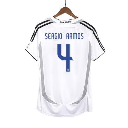 Koszulka piłkarska retro Real Madryt 2006/07 domowa SERGIO RAMOS #4