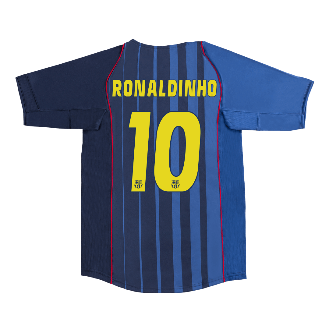 Koszulka piłkarska retro FC Barcelona 2004/05 wyjazdowa RONALDINHO #10 - Kibula