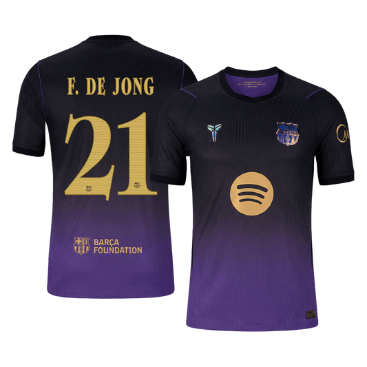 Koszulka piłkarska w wersji zawodniczej FC Barcelona UCL 2026/27 wyjazdowa F. DE JONG #21