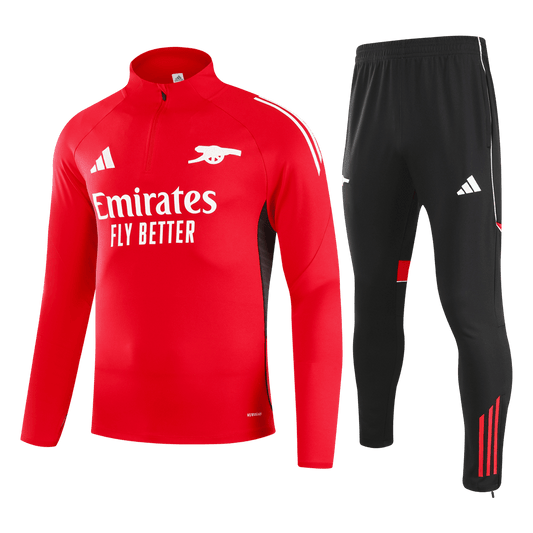 Dziecięcy dres rozpinany Arsenal 2025/26 czerwony - Kibula