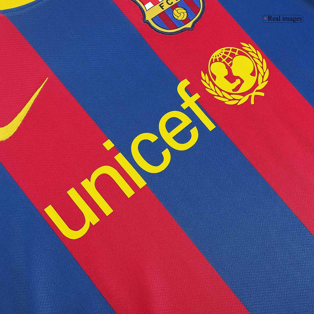Koszulka piłkarska retro FC Barcelona 2010/11 domowa DAVID VILLA #7 - Kibula