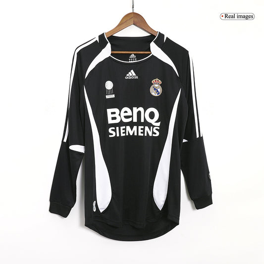 Koszulka piłkarska retro z długim rękawem Real Madryt 2006/07 wyjazdowa